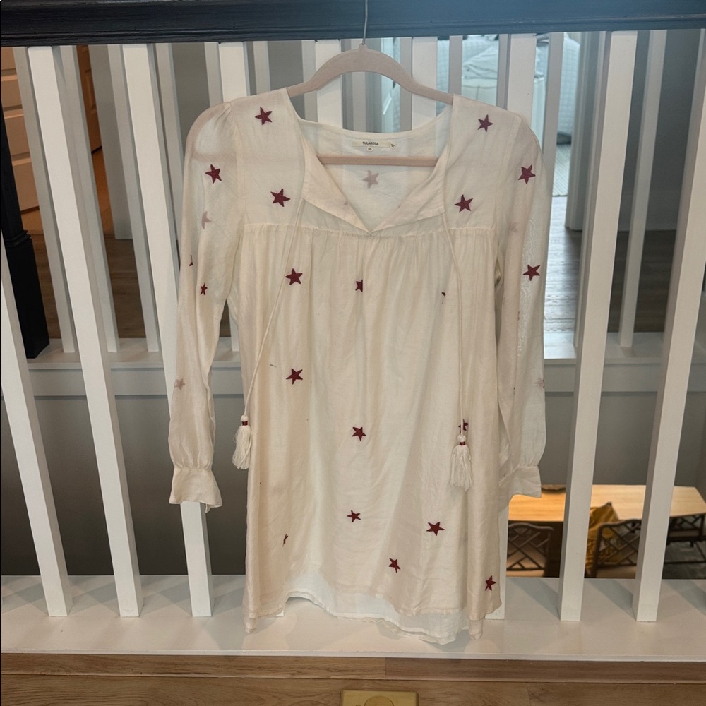 Tularosa Blythe star embroidered mini dress